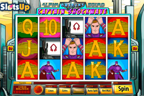Captain Shockwave Saucify Casino Slots 