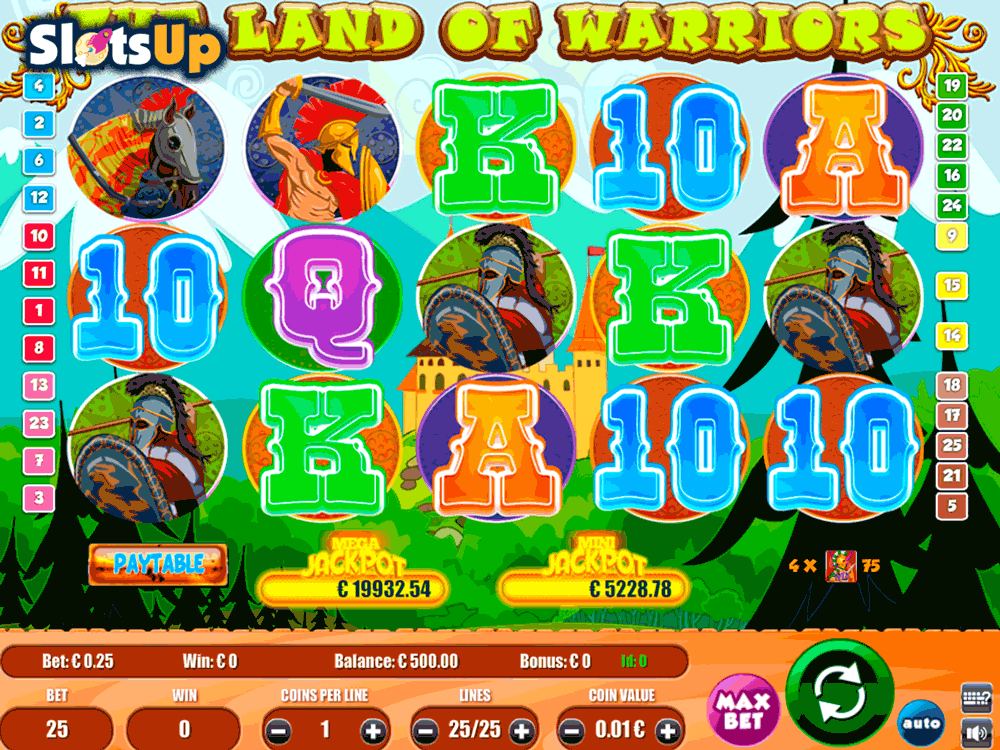 land of warriors portomaso casino slots 
