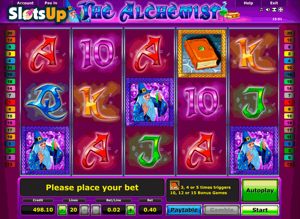 the alchemist novomatic casino slots 