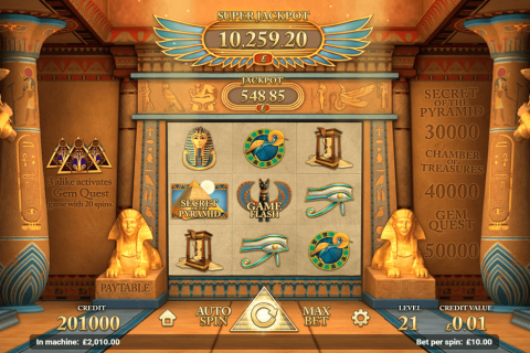 Golden Pyramid Magnet Gaming Casino Slots 