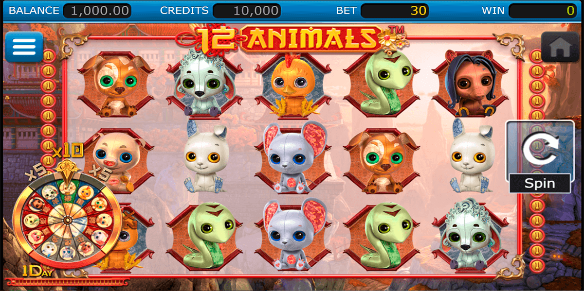 12 animals nucleus gaming casino slots 