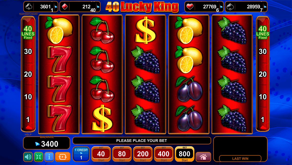 40 lucky king egt casino slots 