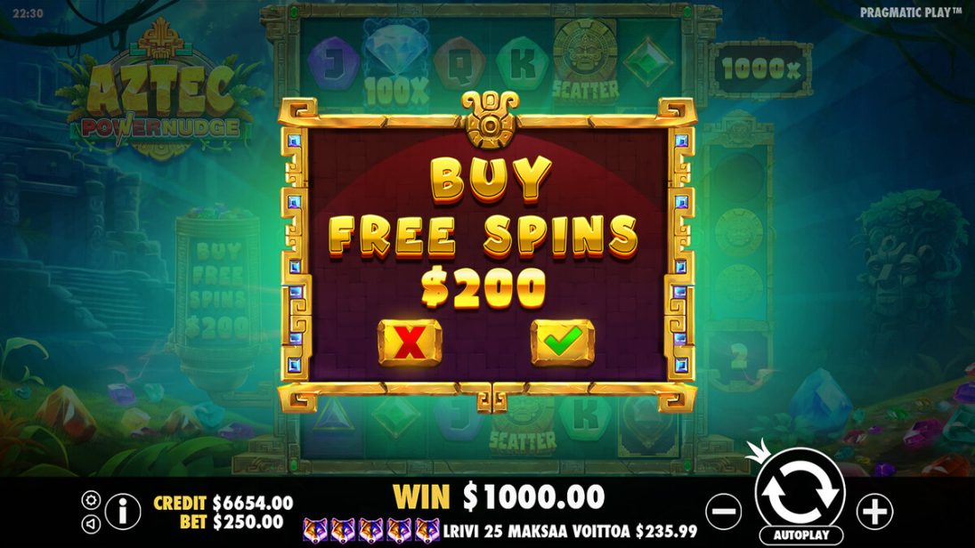 Aztec Powernudge Buy Freespins D 