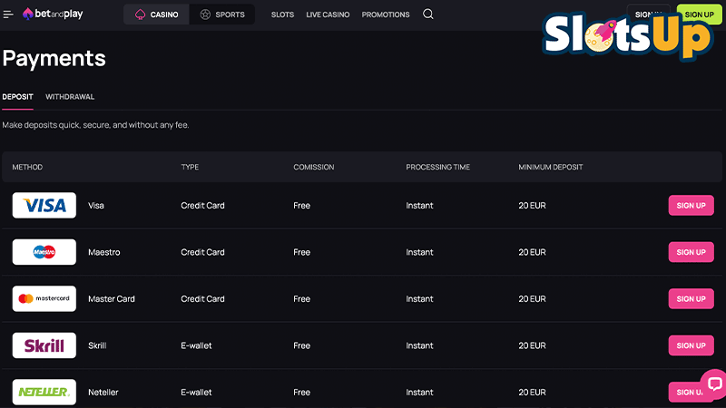 BetandPlay Payments