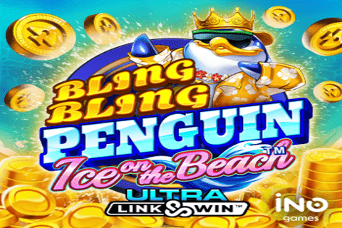 Bling Bling Penguin Ice On The Beach Thumbnail 