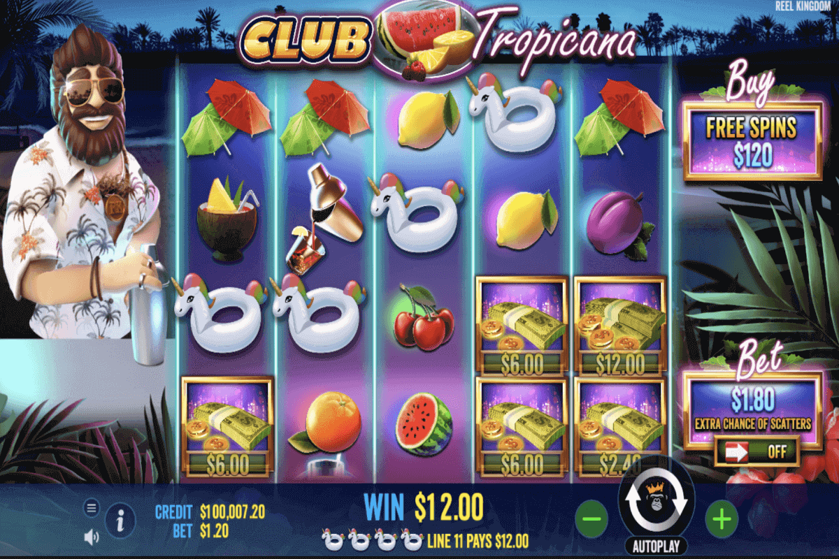 club tropicana pragmatic play screenshot 