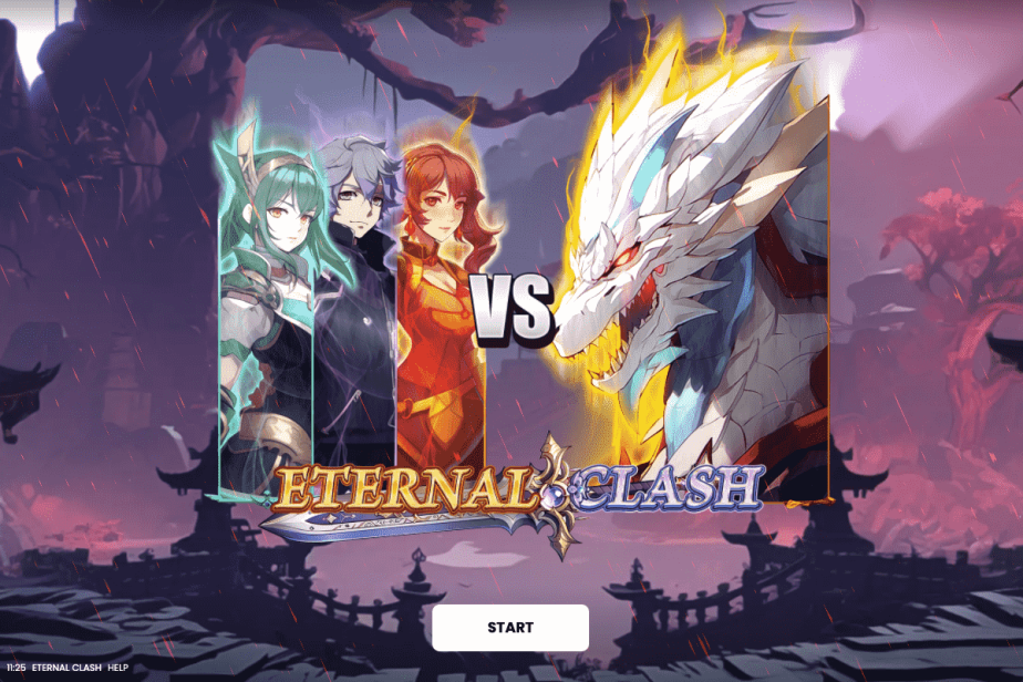 Eternal Clash Start Screen 