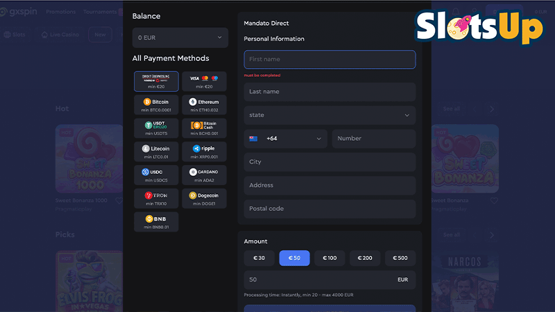 Gxspin Login