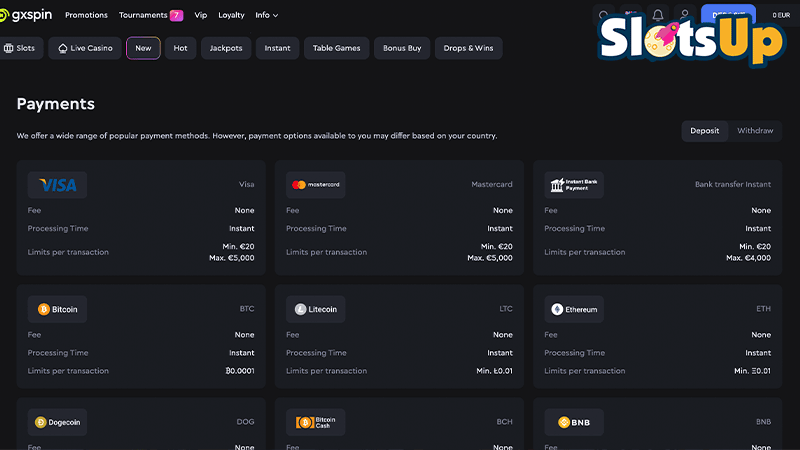 Gxspin Payments