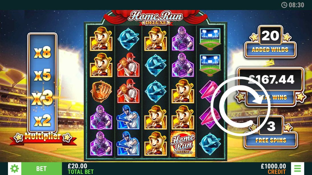 Home Run Deluxe Free Spins 