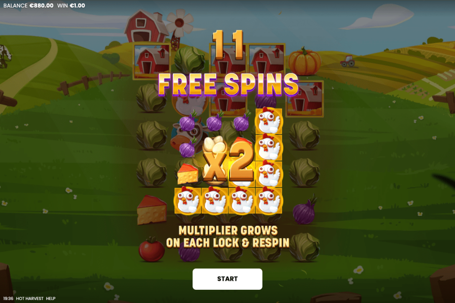 Hot Harvest Free Spin 