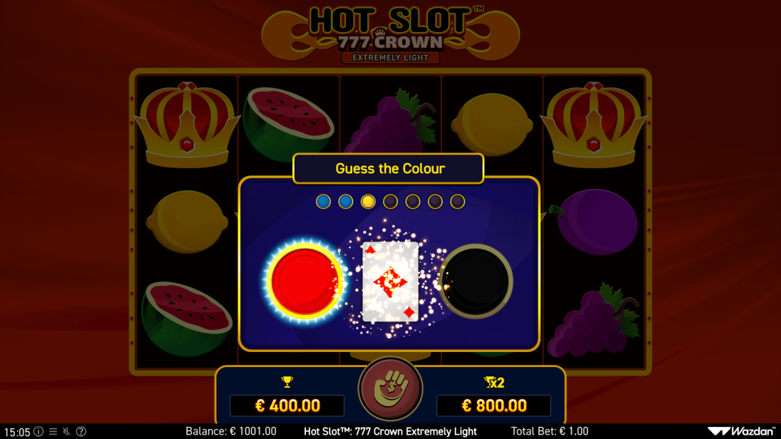 Hot Slot 777 Crown Extremely Light Guess The Colour 