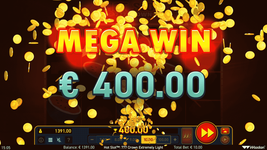 Hot Slot 777 Crown Extremely Light Mega Win 