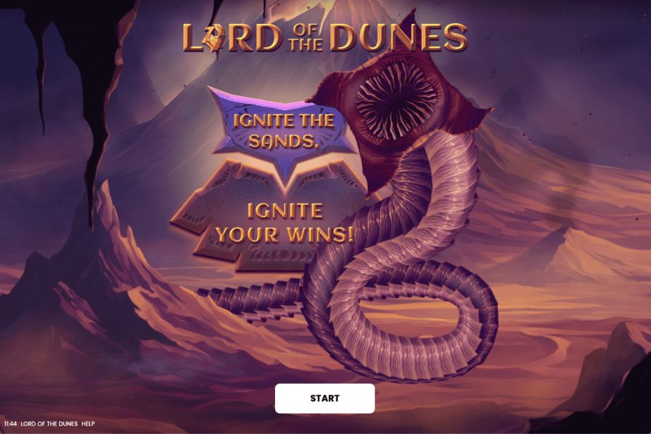Lord Of The Dunes Start Screen 