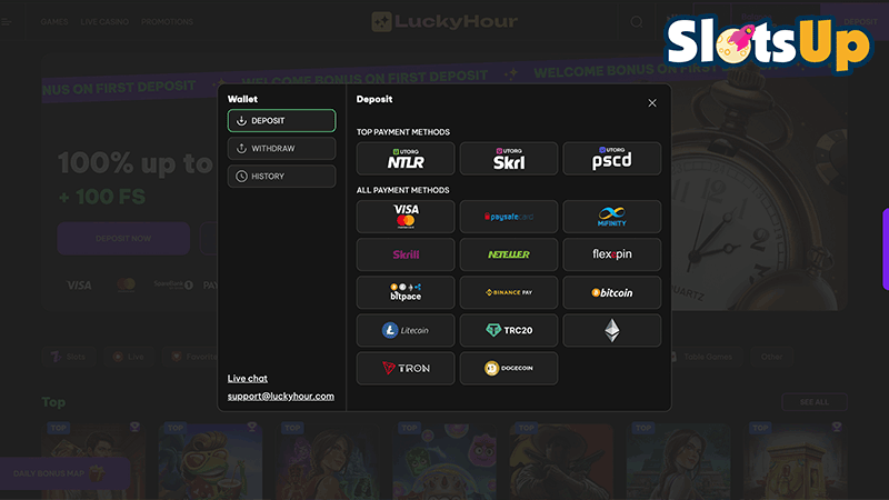 LuckyHour Login