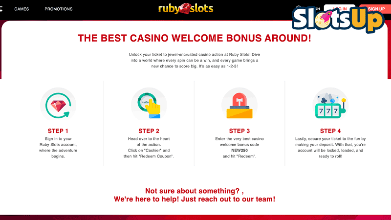 Ruby Slots Promotions