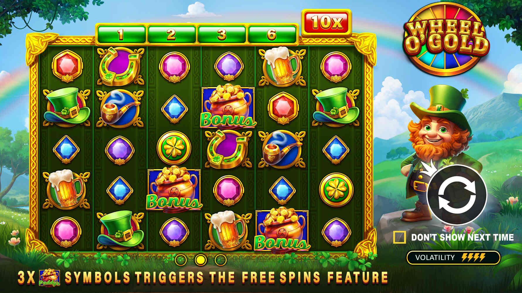 Play Wheel O’Gold Slot Free in Demo Mode