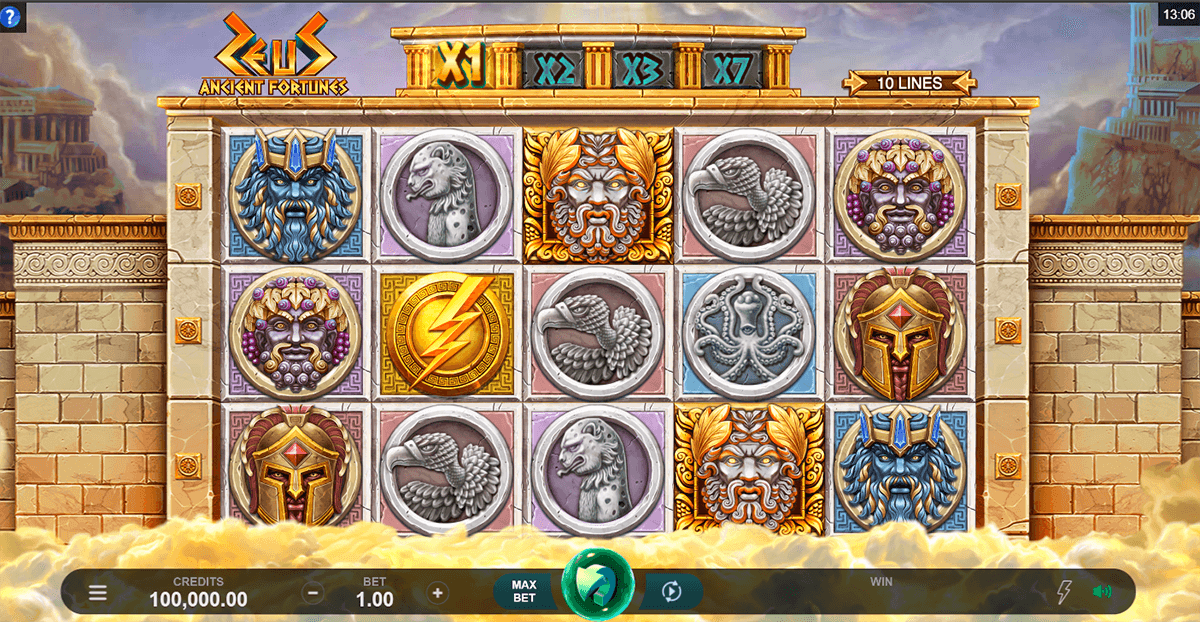 ancient fortunes zeus microgaming casino slots 