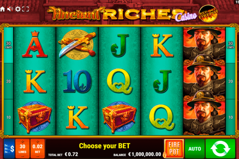 Ancient Riches Red Hot Firepot Gamomat Casino Slots 