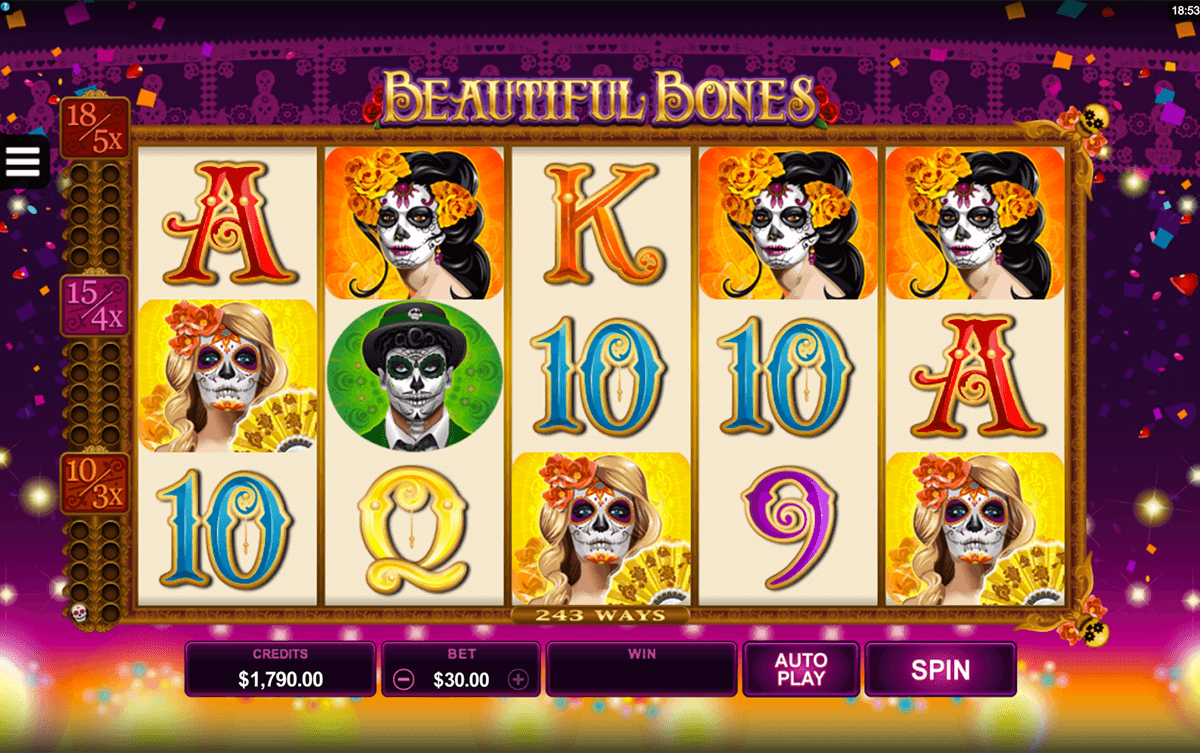 beautiful bones microgaming casino slots 