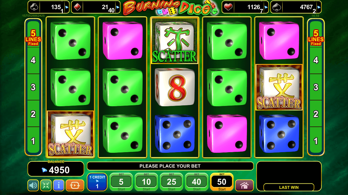 burning dice egt casino slots 