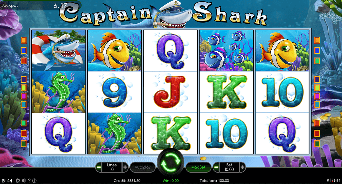 captain shark wazdan casino slots 