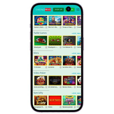 CasinoMax App Casino Games