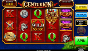 Centurion Free Spins Inspired Gaming Casino Slots 