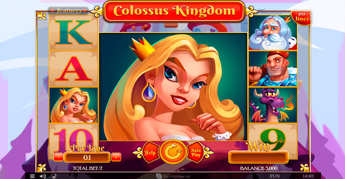 colossus kingdom spinomenal casino slots 