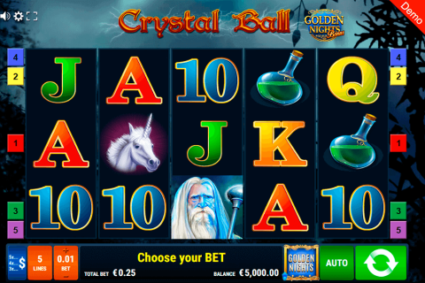 Crystal Ball Golden Nights Bonus Gamomat Casino Slots 
