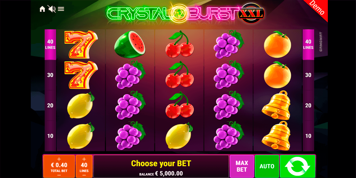 crystal burst xxl gamomat casino slots 