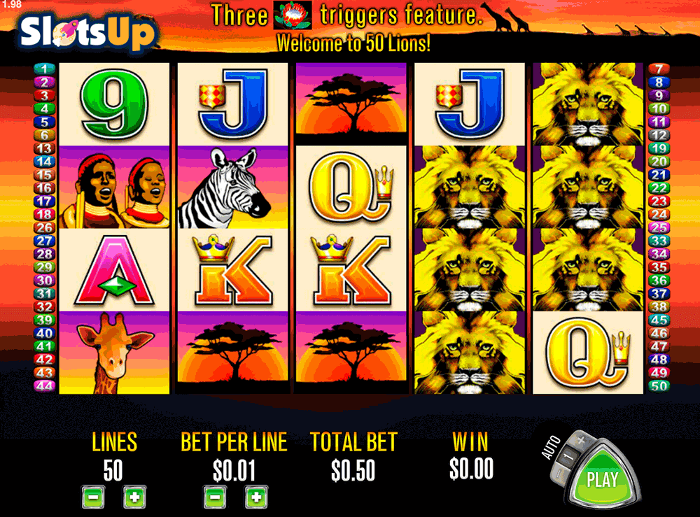50 lions aristocrat casino slots 