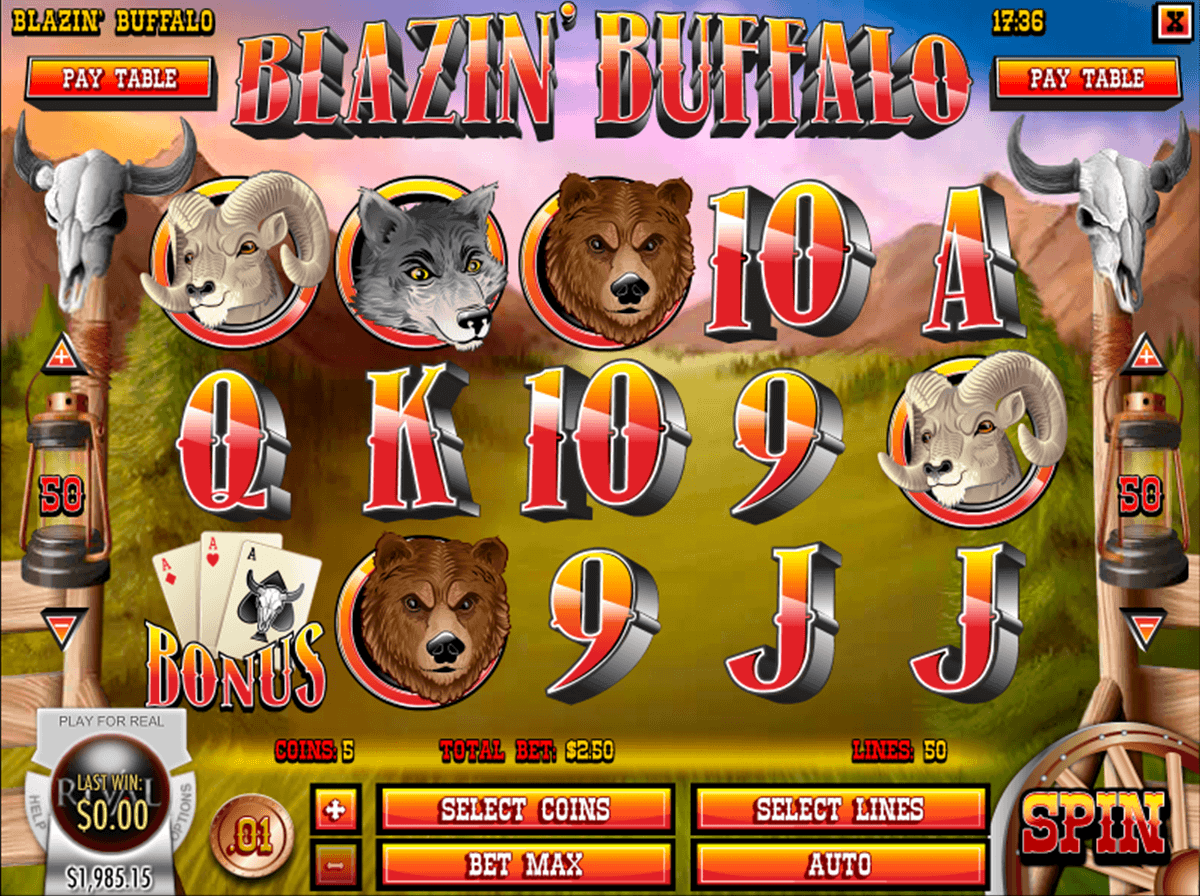 blazin buffalo rival casino slots 