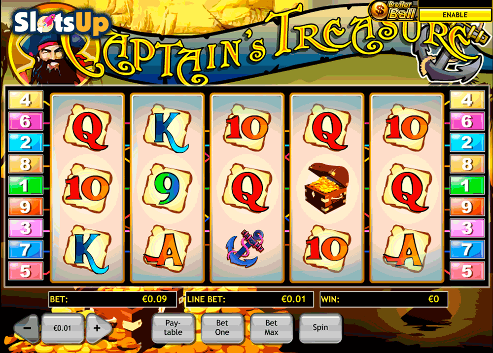 captains treasure playtech casino slots 