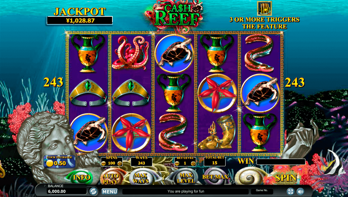 cash reef habanero slot machine 
