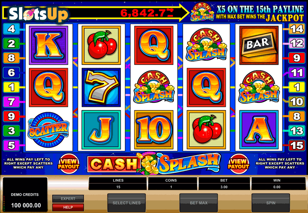 cashsplash video slot microgaming casino slots 