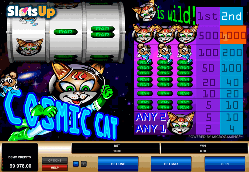 cosmic cat microgaming casino slots 