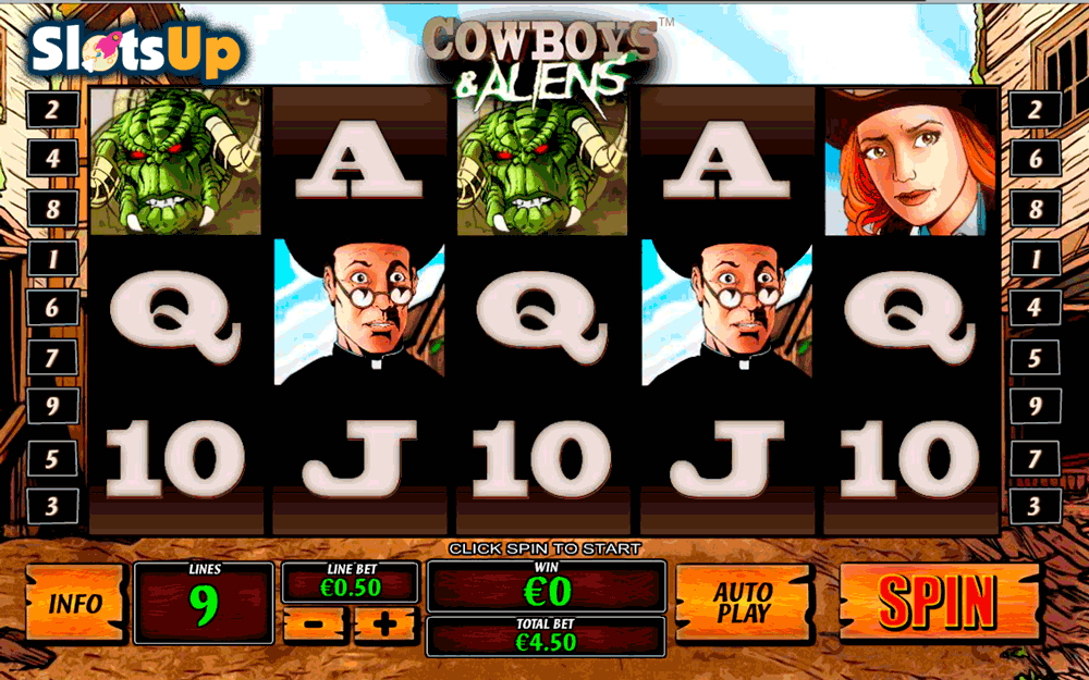 cowboys and aliens playtech casino slots 