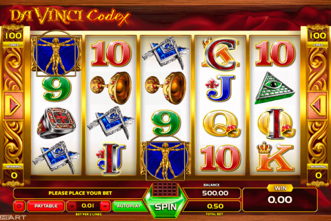 Davinci Codex Gameart Slot Machine 