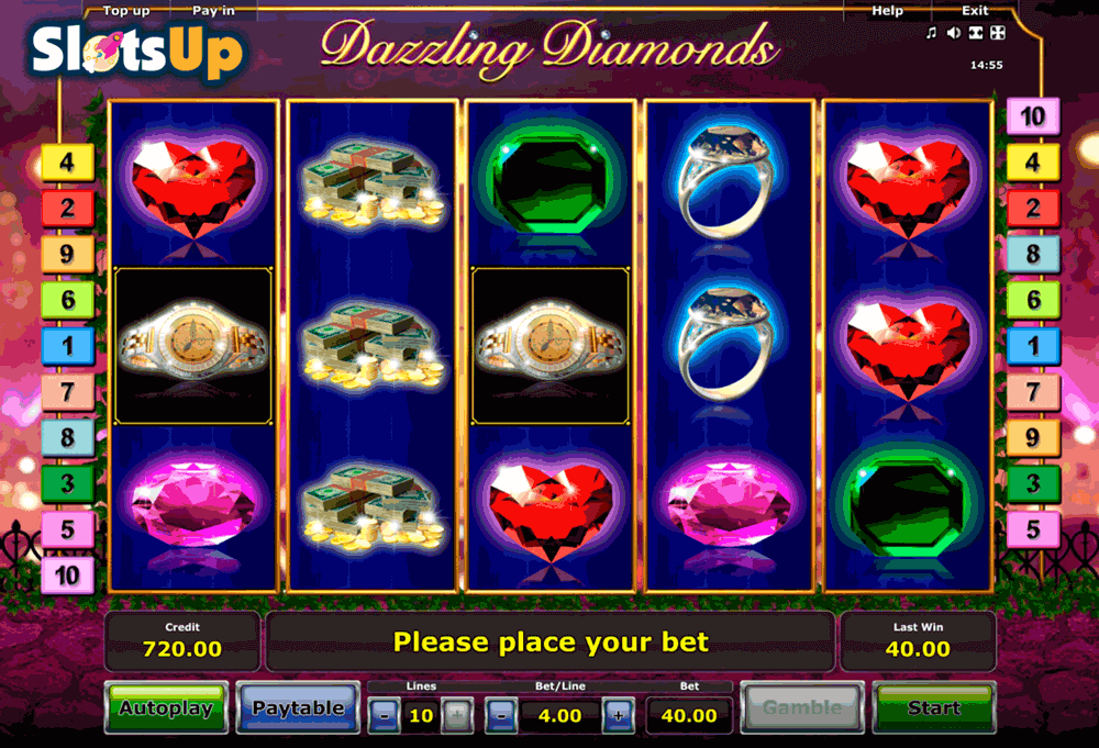 dazzling diamonds novomatic casino slots 