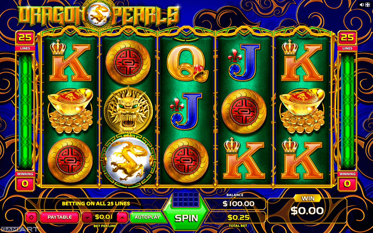 dragons and pearls gameart slot machine 