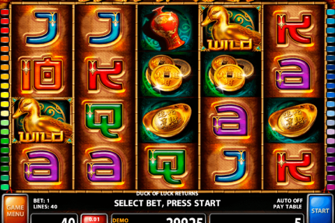 Duck Of Luck Returns Casino Technology Slot Machine 