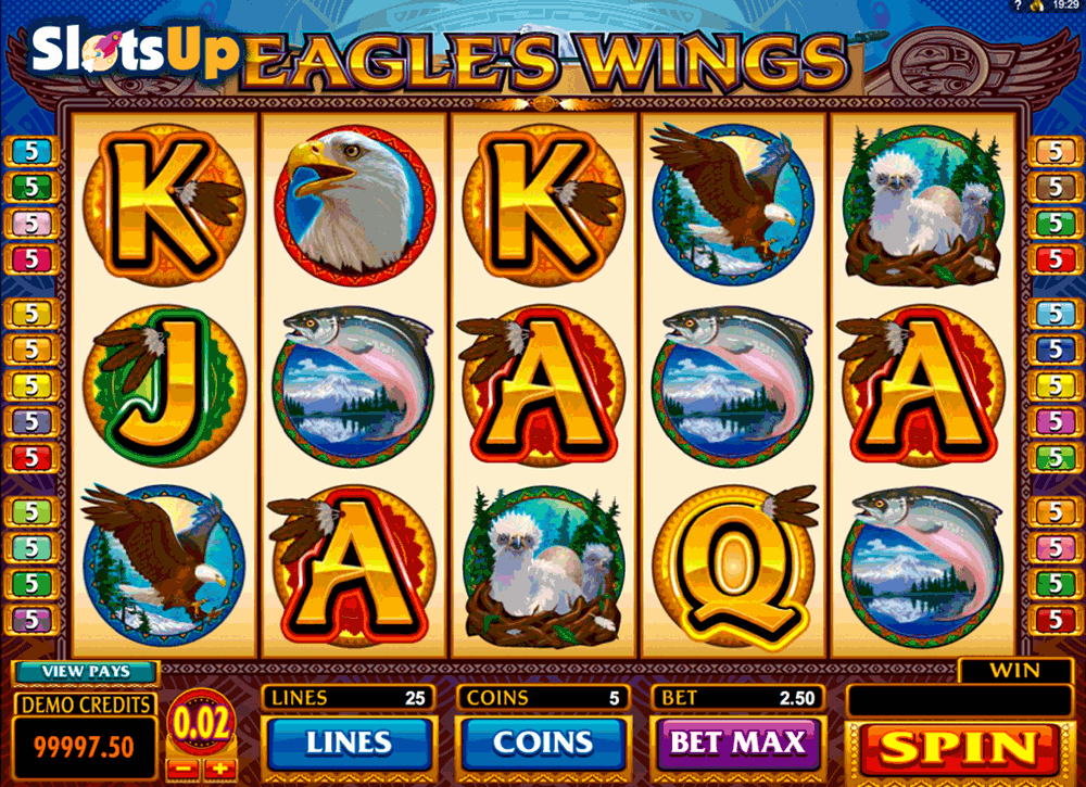 eagles wings microgaming casino slots 