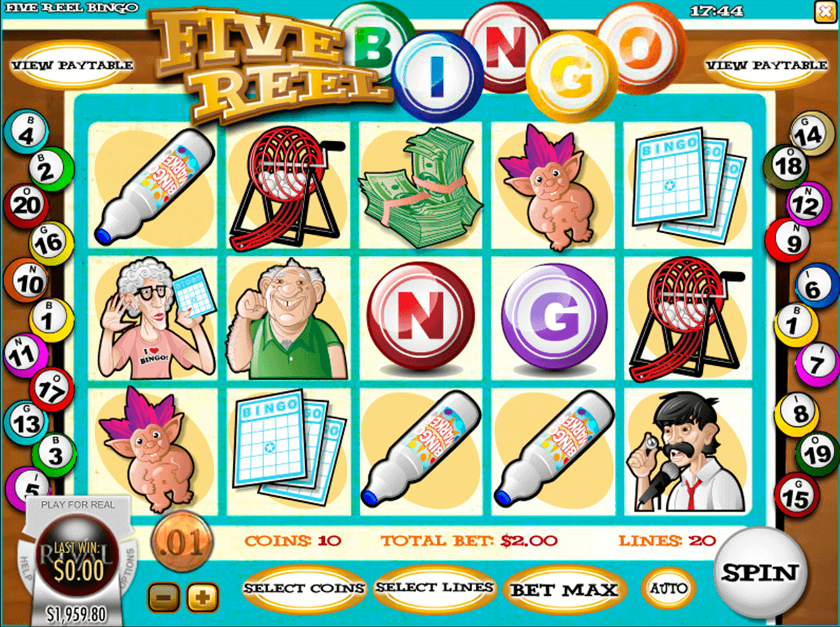 five reel bingo rival casino slots 