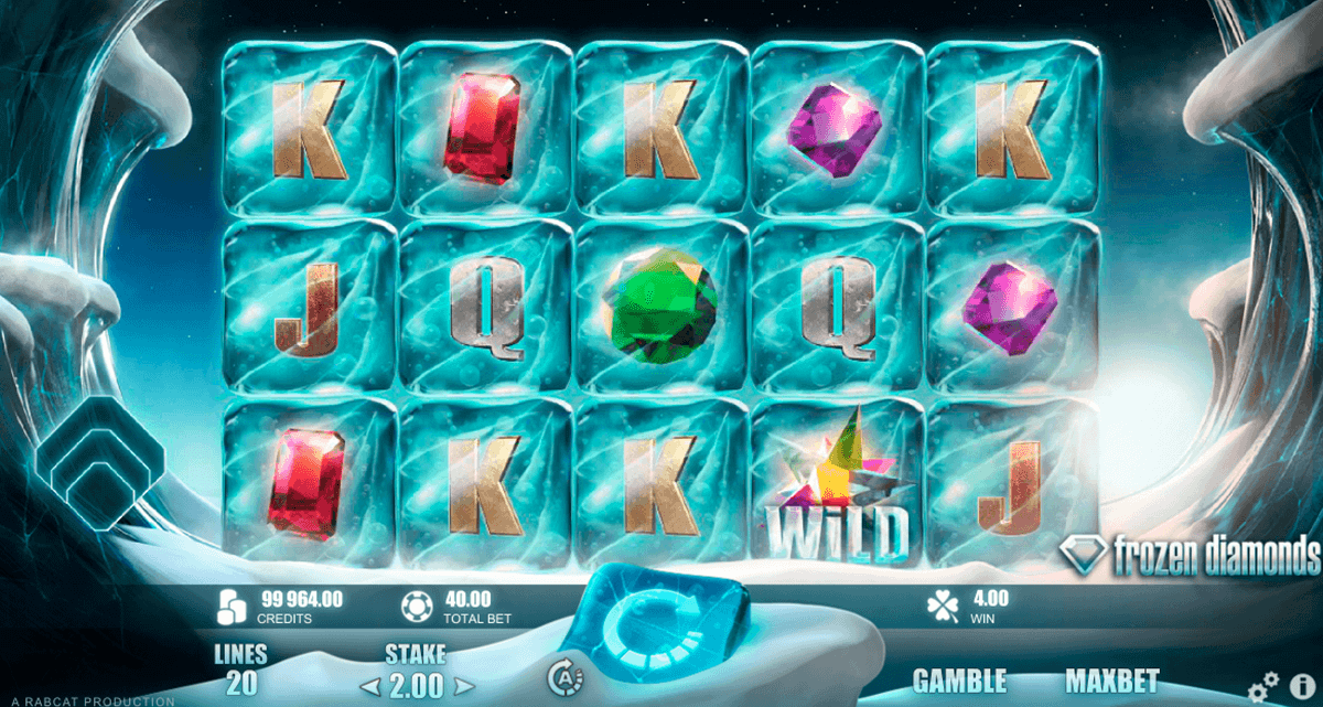frozen diamonds rabcat casino slots 