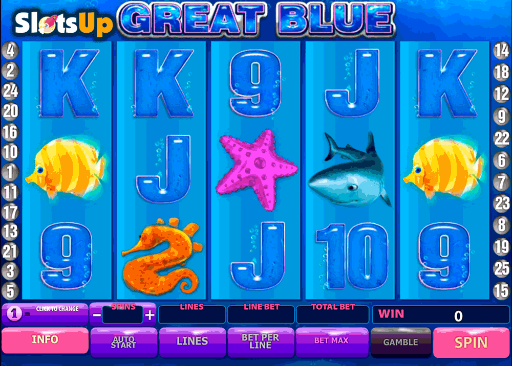 great blue playtech casino slots 