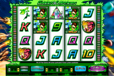 Green Lantern Amaya Casino Slots 