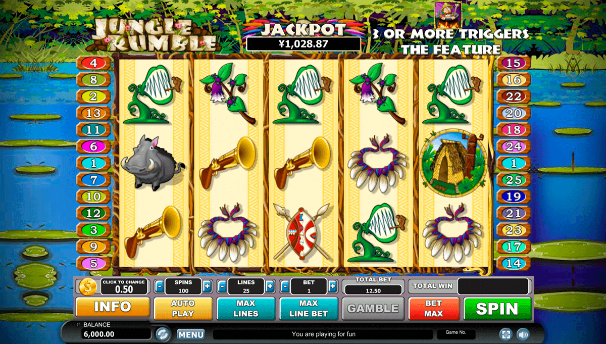 jungle rumble habanero slot machine 