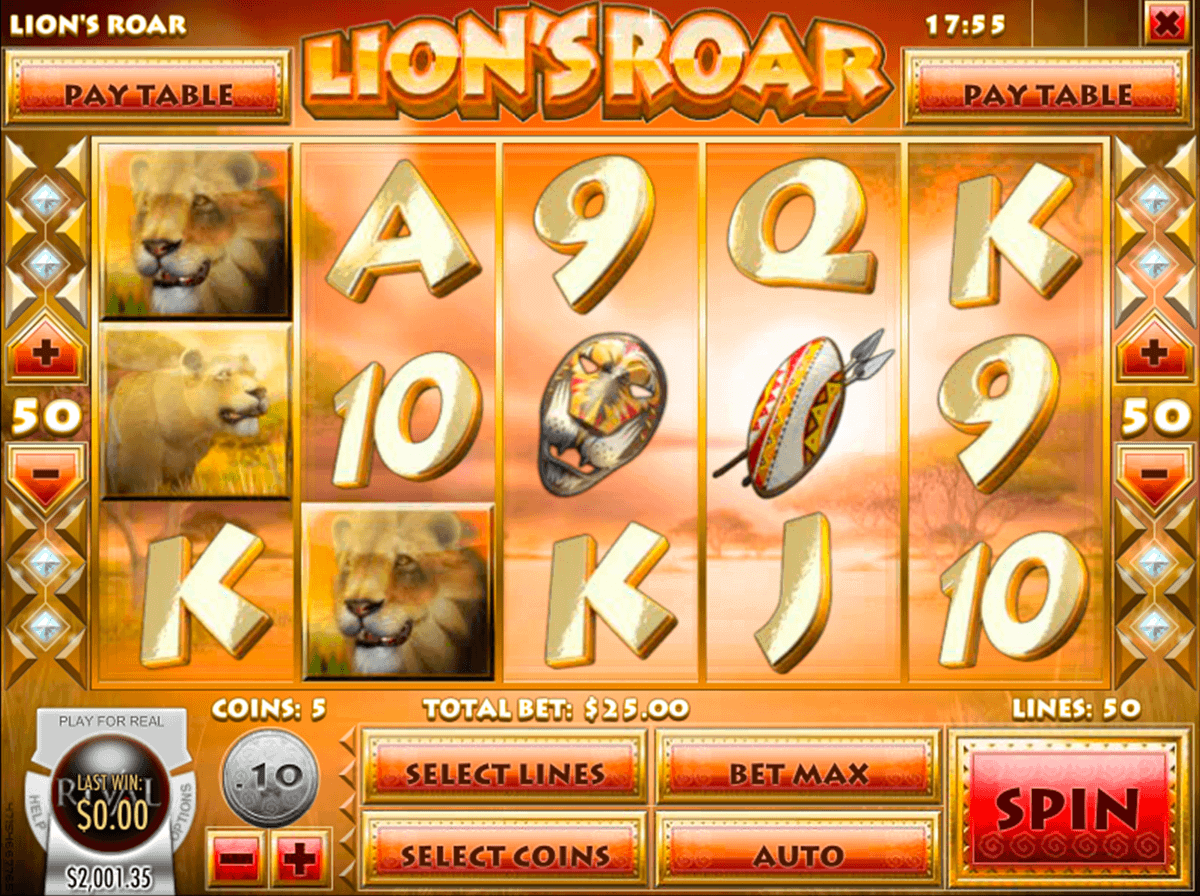 lions roar rival casino slots 