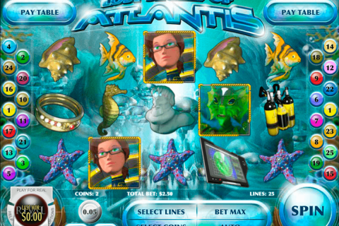 Lost Secret Of Atlantis Rival Casino Slots 